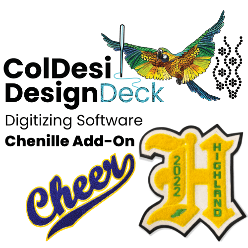 DesignDeck Digitizing Software for Chenille Embroidery (ADD ON)