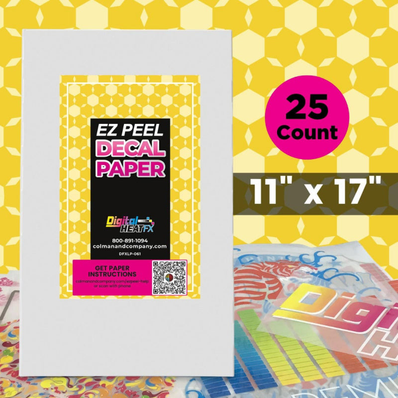 EZ Peel White Decal Paper