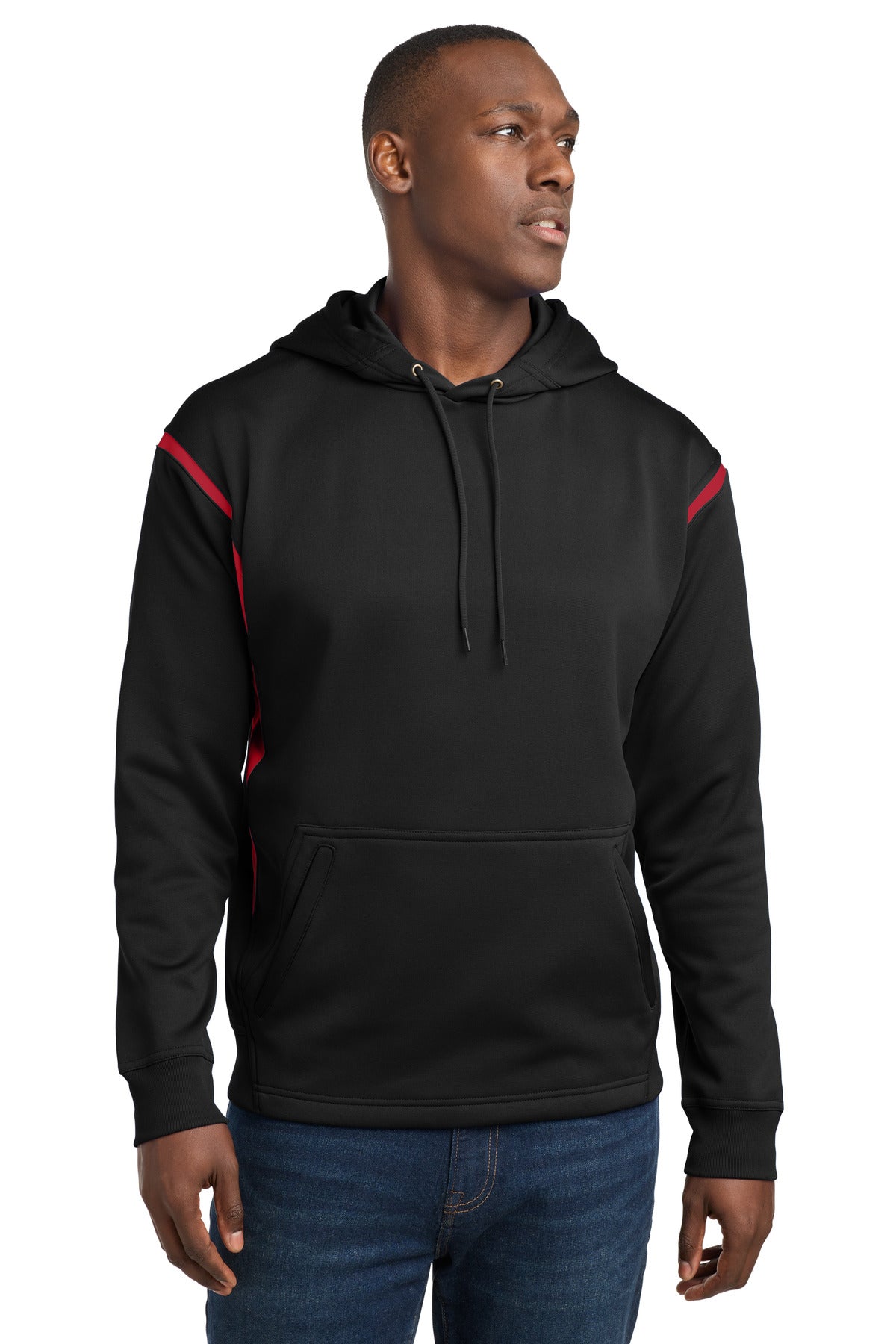 Sport-Tek ® Tech Fleece Colorblock Hooded Sweatshirt. F246