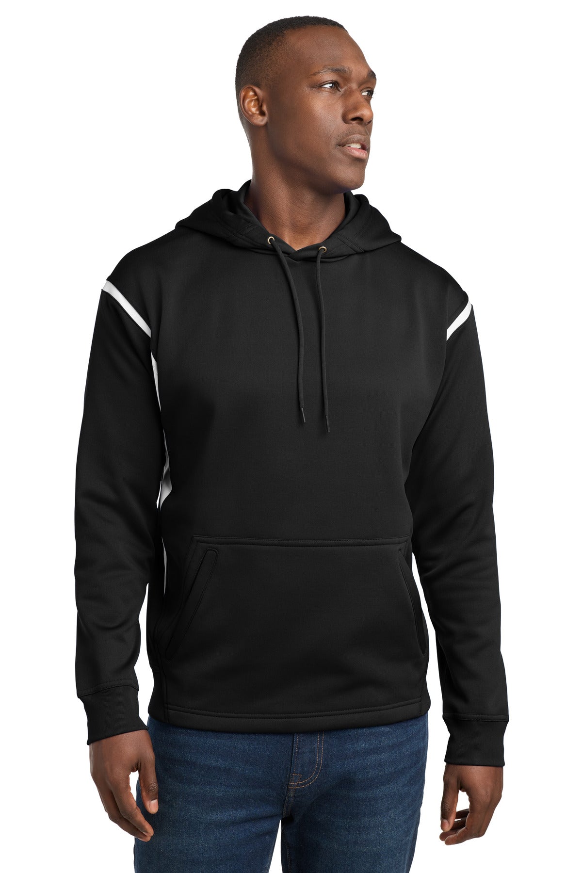 Sport-Tek ® Tech Fleece Colorblock Hooded Sweatshirt. F246