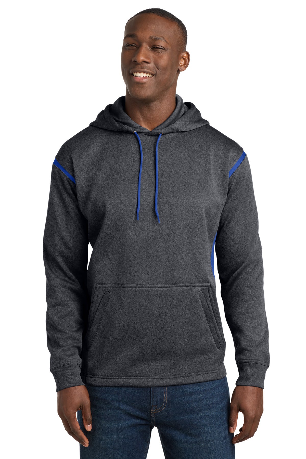 Sport-Tek ® Tech Fleece Colorblock Hooded Sweatshirt. F246