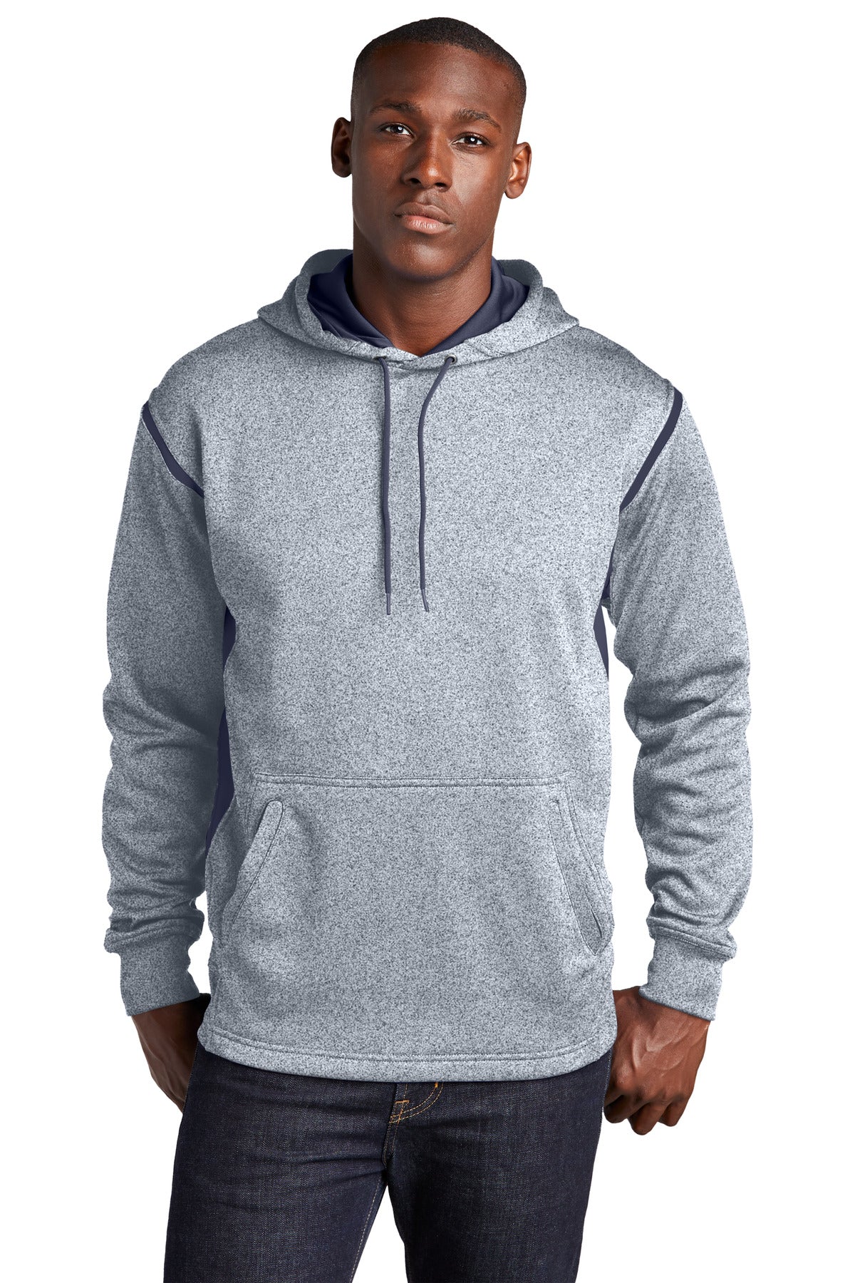 Sport-Tek ® Tech Fleece Colorblock Hooded Sweatshirt. F246