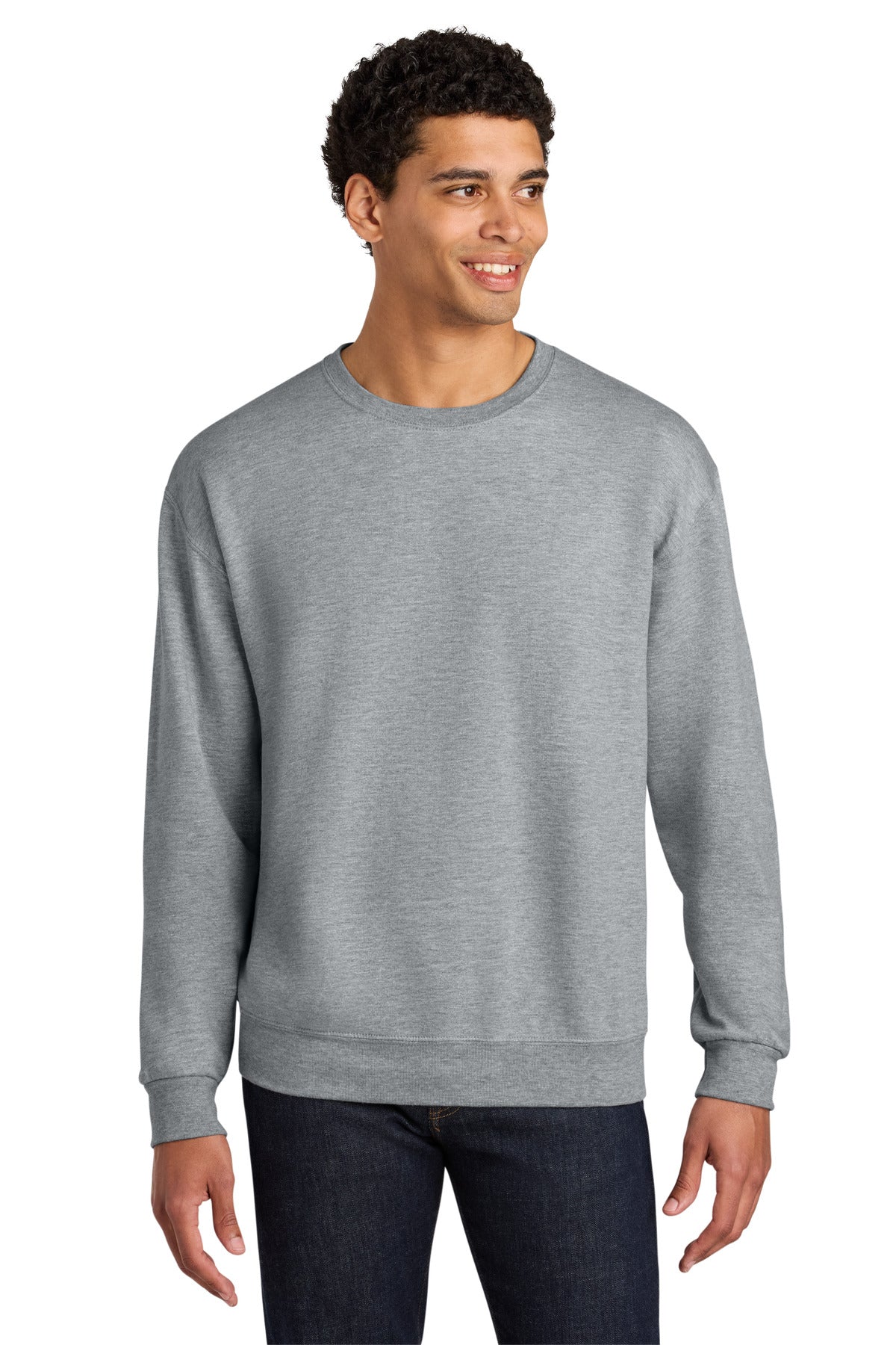 Jerzees Ultimate ™ Unisex CVC Ring Spun Crewneck Sweatshirt IC48M