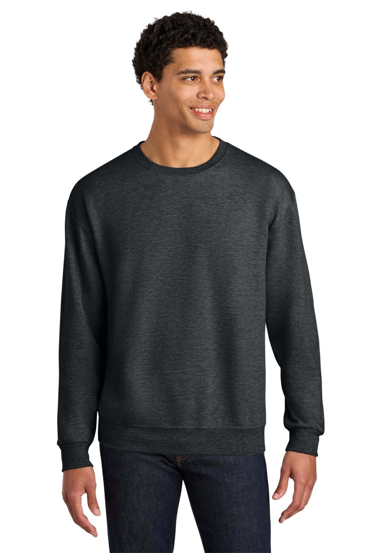 Jerzees Ultimate ™ Unisex CVC Ring Spun Crewneck Sweatshirt IC48M