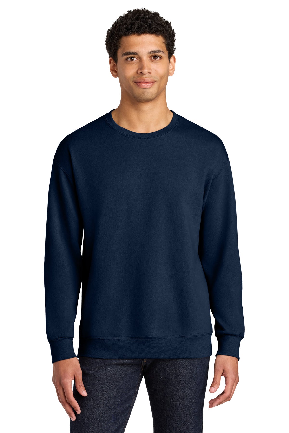 Jerzees Ultimate ™ Unisex CVC Ring Spun Crewneck Sweatshirt IC48M