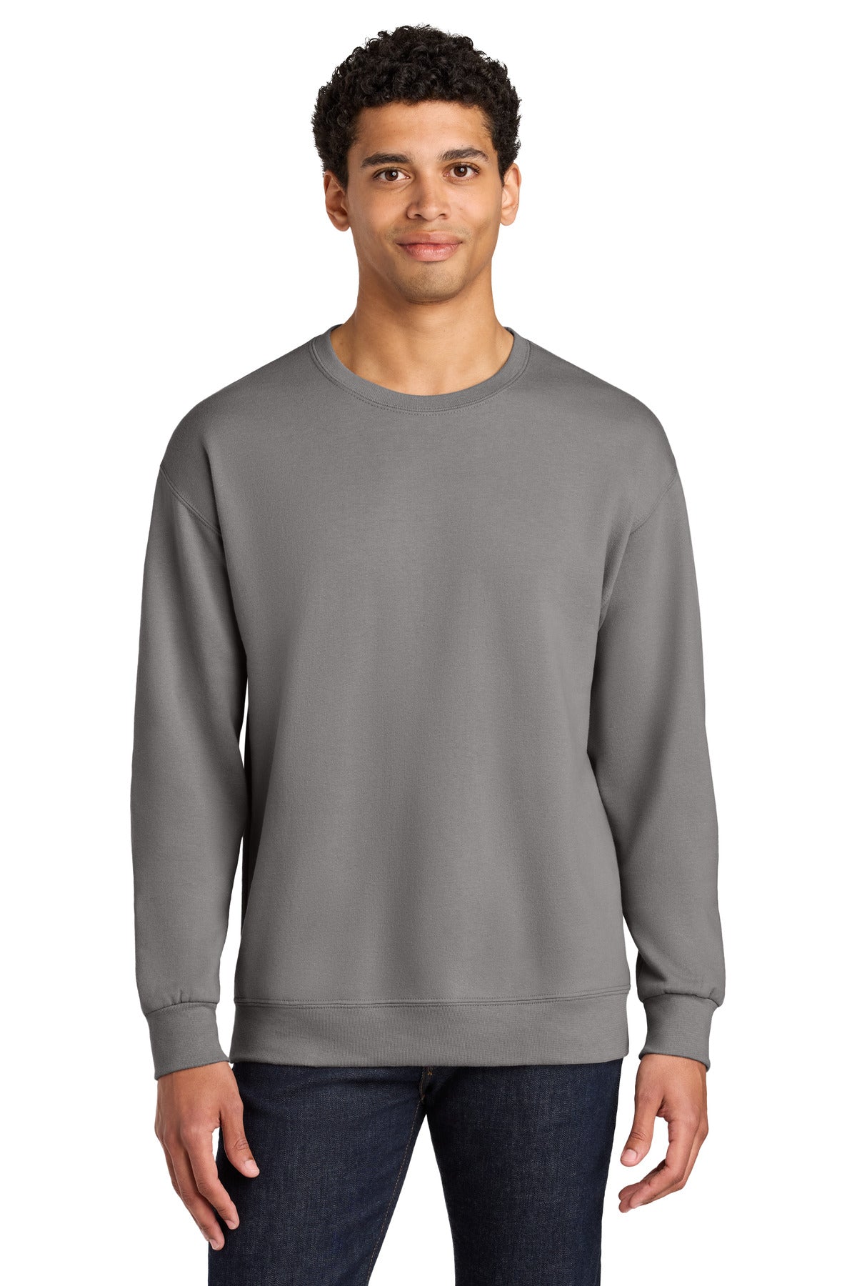 Jerzees Ultimate ™ Unisex CVC Ring Spun Crewneck Sweatshirt IC48M
