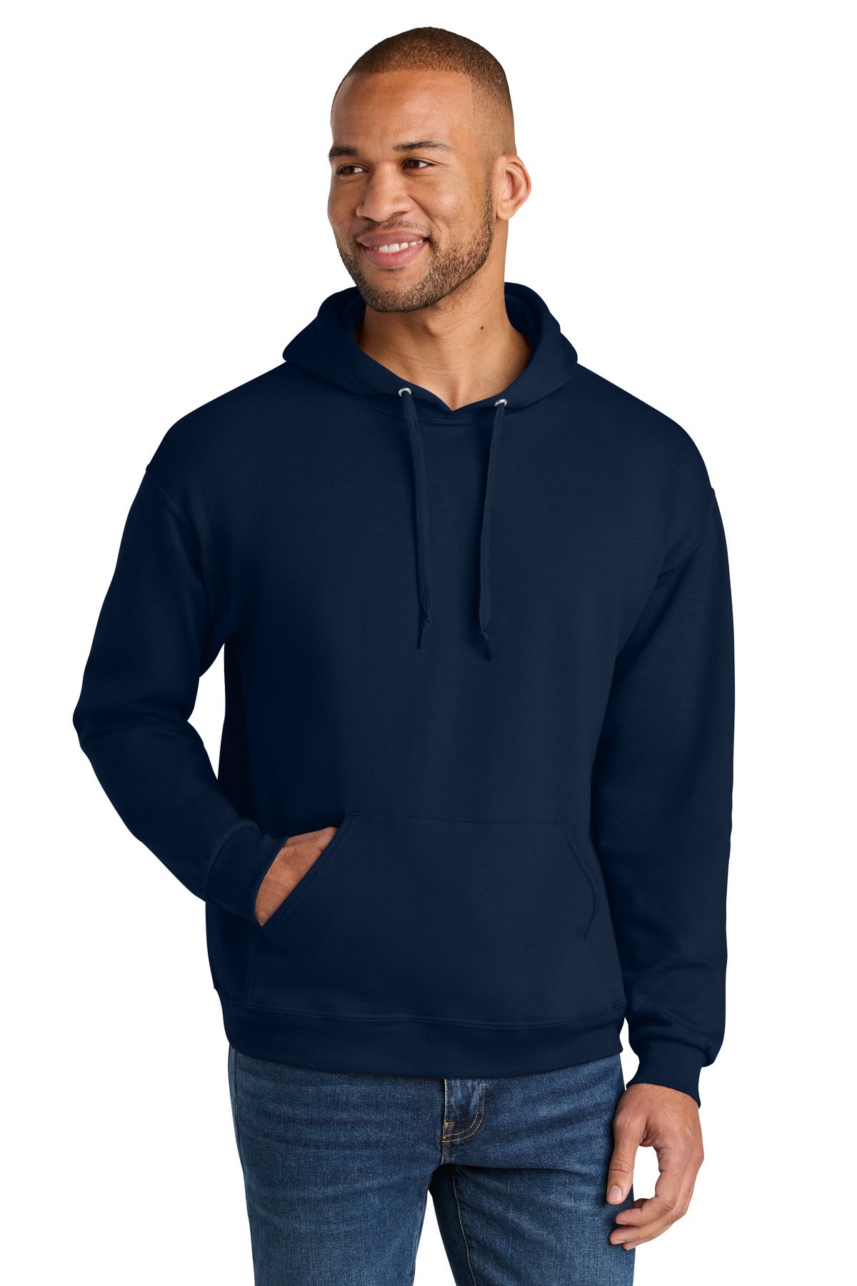 Jerzees Ultimate ™ Unisex CVC Ring Spun Hooded Sweatshirt IC49M