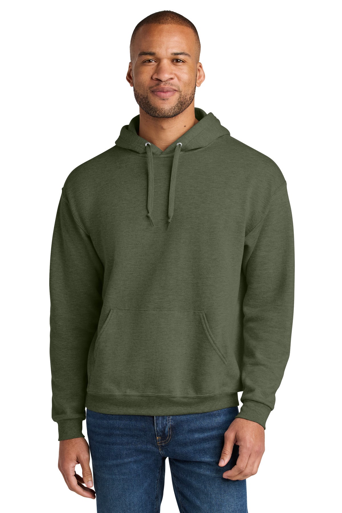 Jerzees Ultimate ™ Unisex CVC Ring Spun Hooded Sweatshirt IC49M