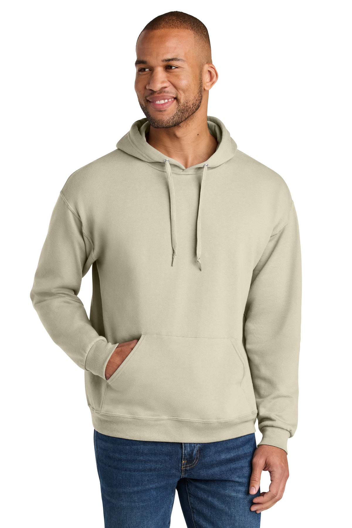 Jerzees Ultimate ™ Unisex CVC Ring Spun Hooded Sweatshirt IC49M
