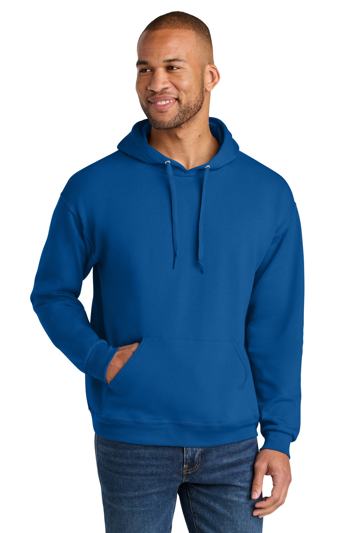 Jerzees Ultimate ™ Unisex CVC Ring Spun Hooded Sweatshirt IC49M