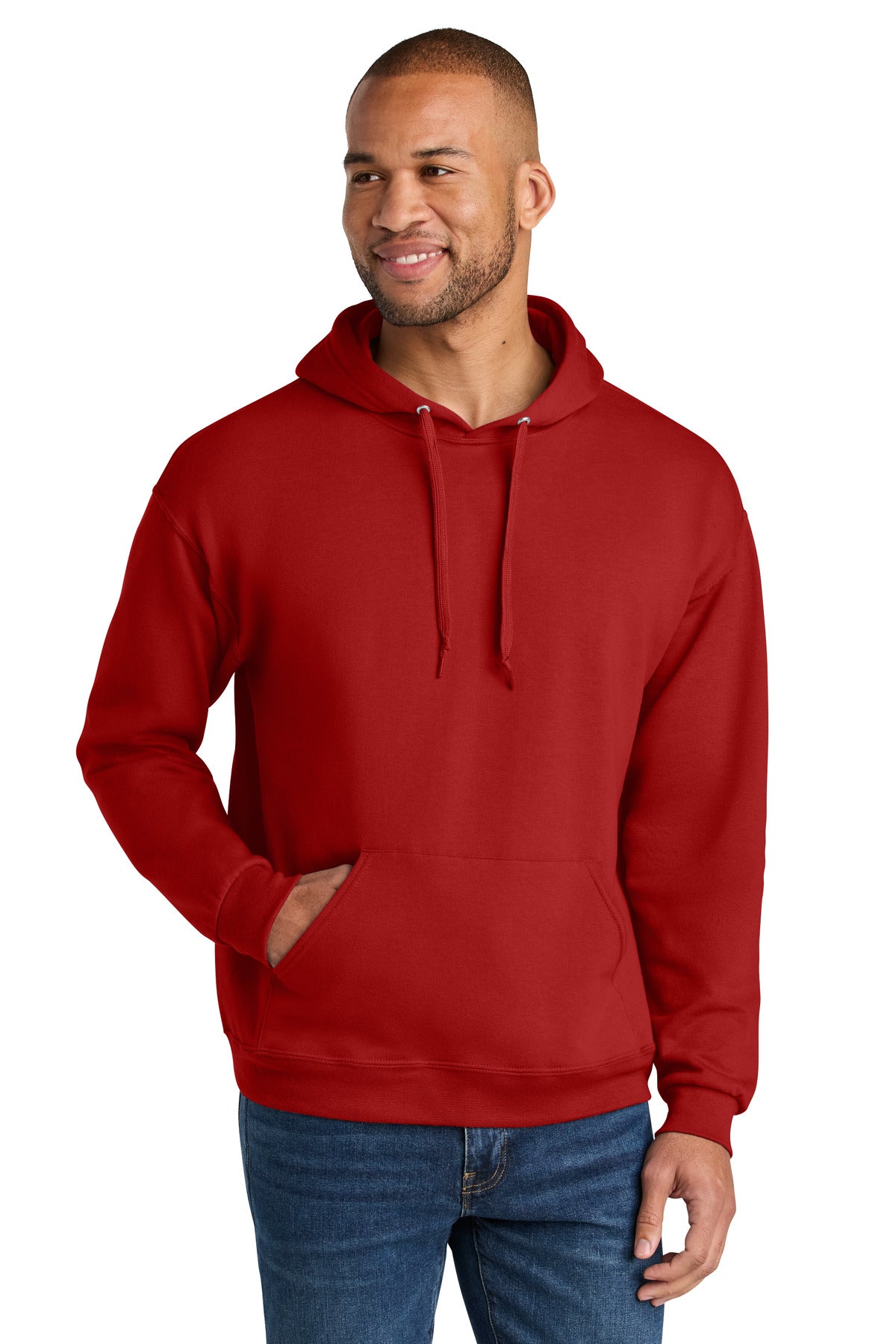 Jerzees Ultimate ™ Unisex CVC Ring Spun Hooded Sweatshirt IC49M