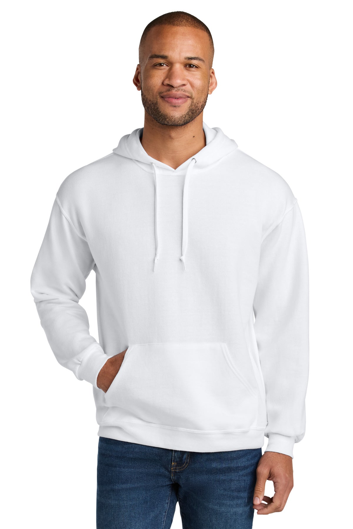 Jerzees Ultimate ™ Unisex CVC Ring Spun Hooded Sweatshirt IC49M