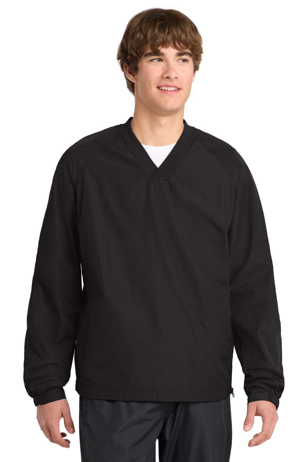 Sport-Tek ® V-Neck Raglan Wind Shirt. JST72