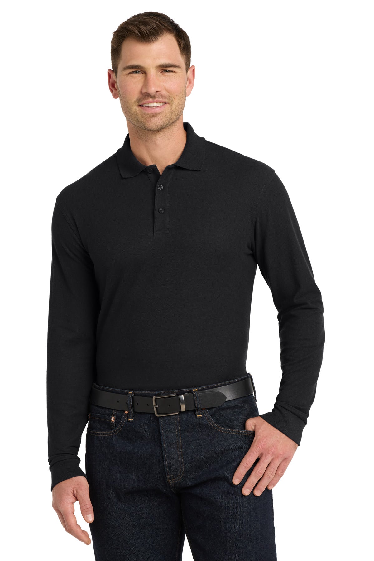 Port Authority ® Long Sleeve Core Classic Pique Polo. K100LS