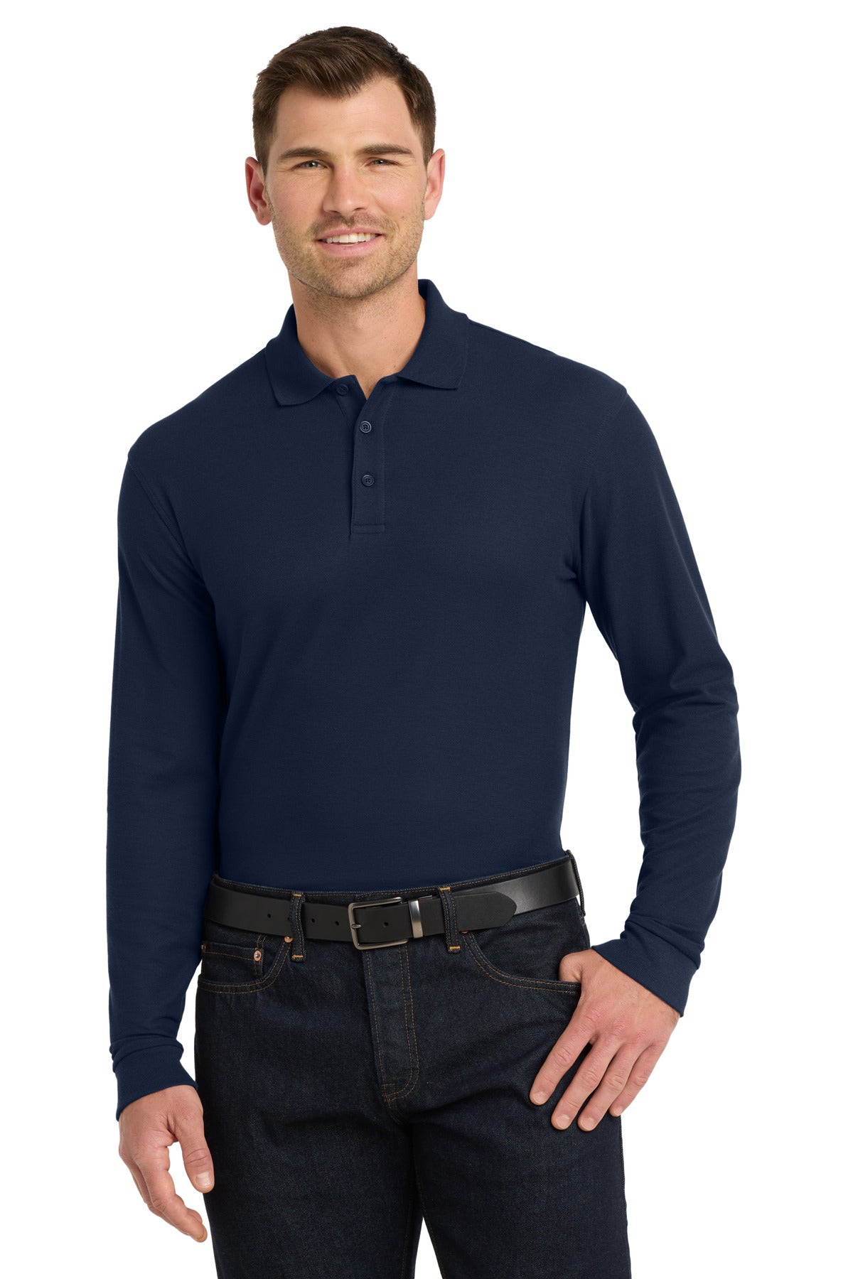 Port Authority ® Long Sleeve Core Classic Pique Polo. K100LS