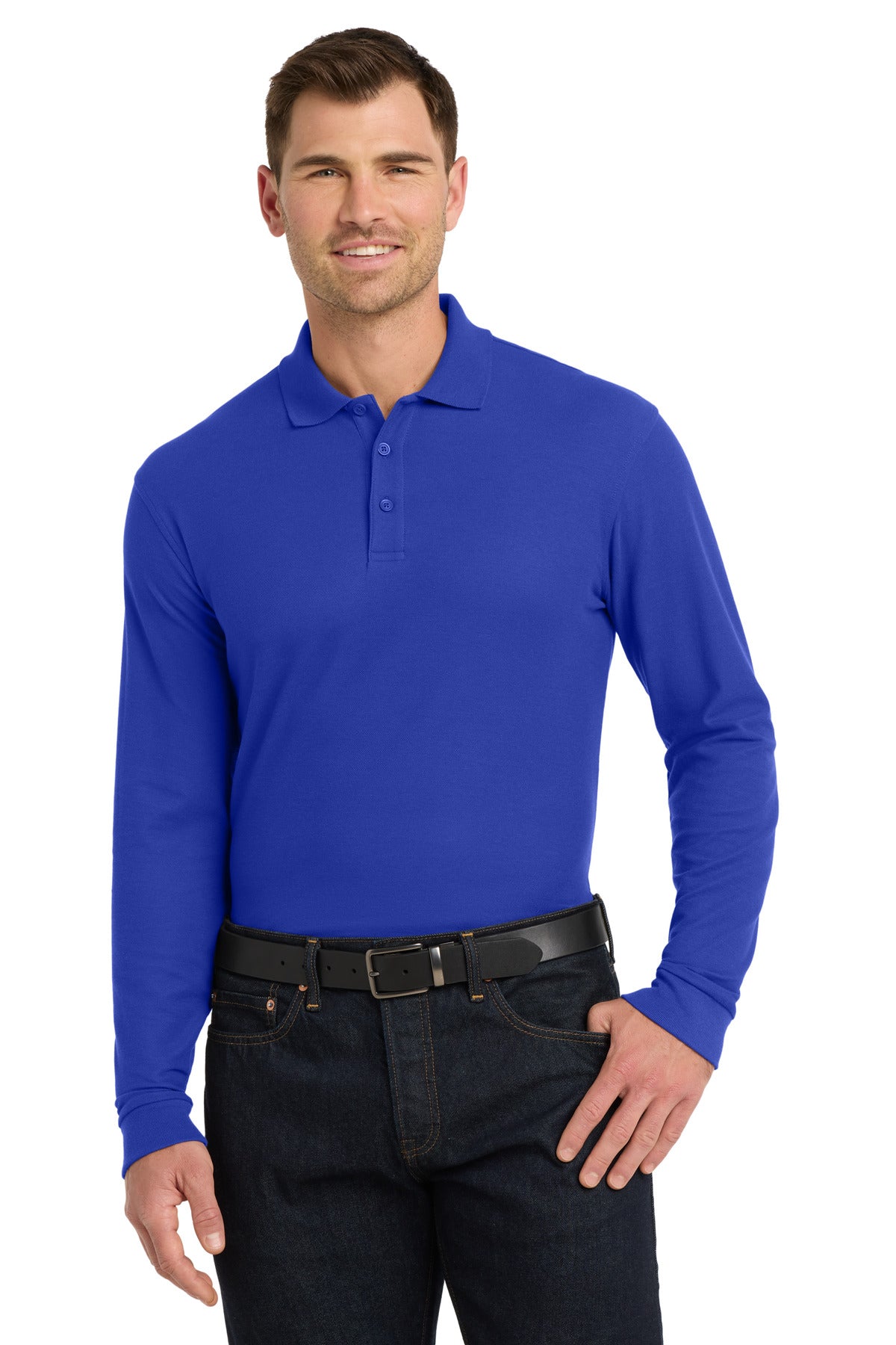 Port Authority ® Long Sleeve Core Classic Pique Polo. K100LS