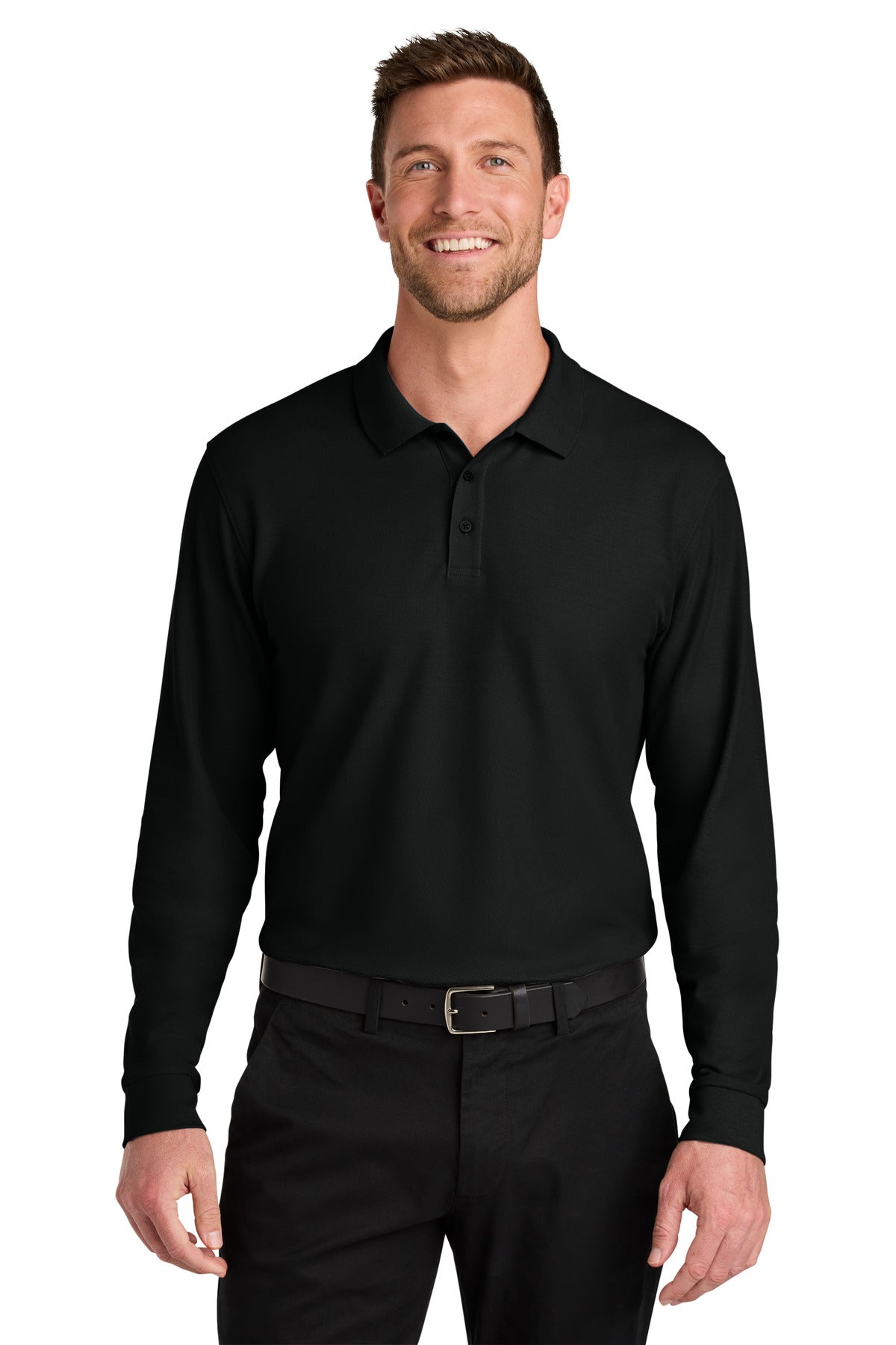 Port Authority ® Wearever Signature Pique Long Sleeve Polo K200LS