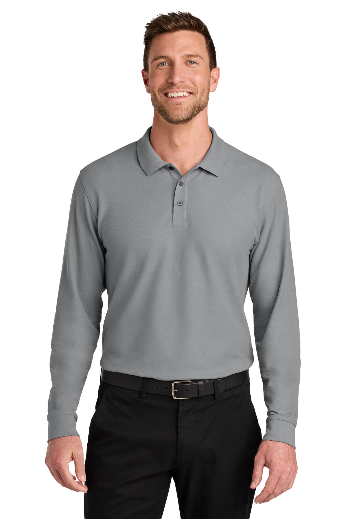 Port Authority ® Wearever Signature Pique Long Sleeve Polo K200LS