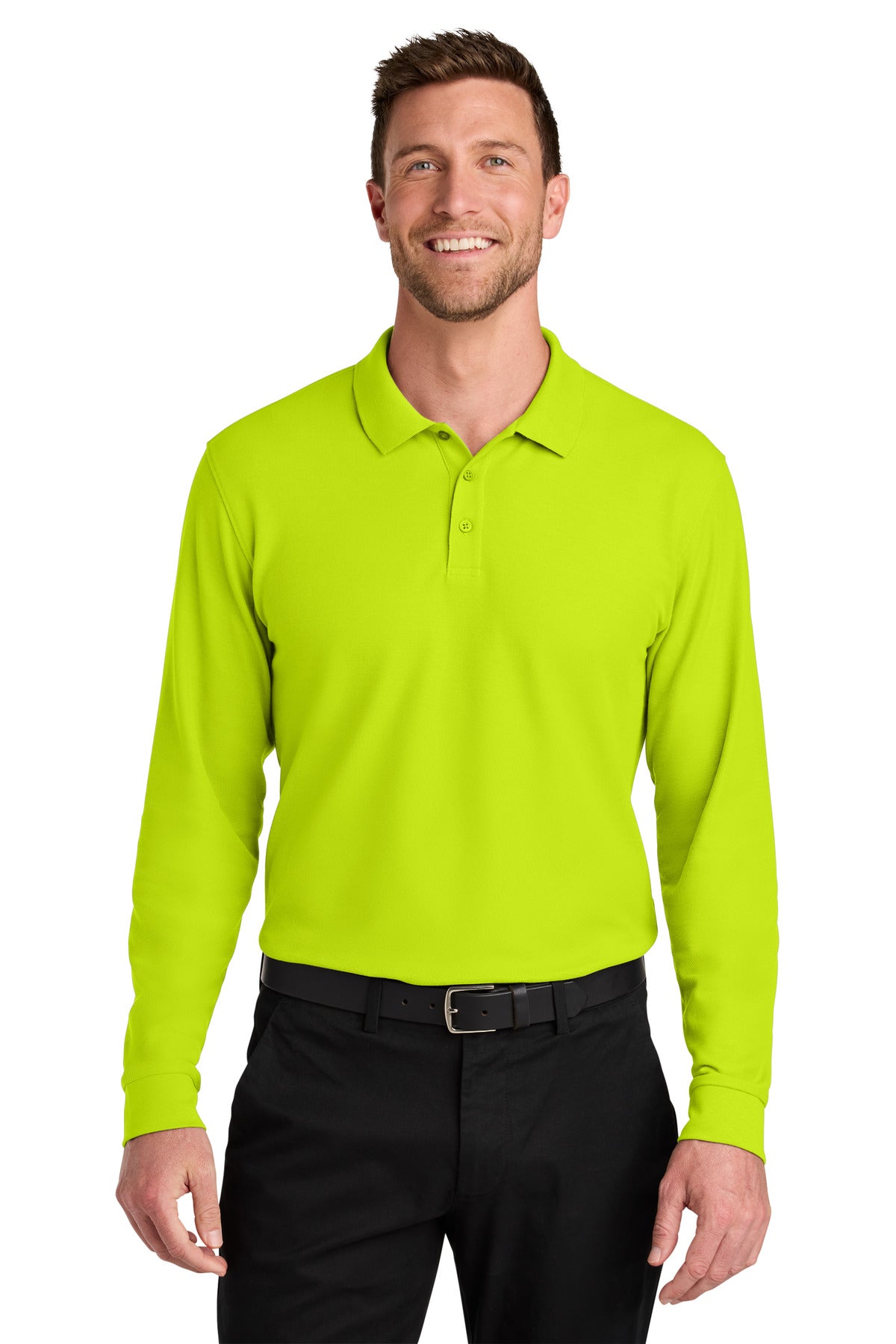 Port Authority ® Wearever Signature Pique Long Sleeve Polo K200LS