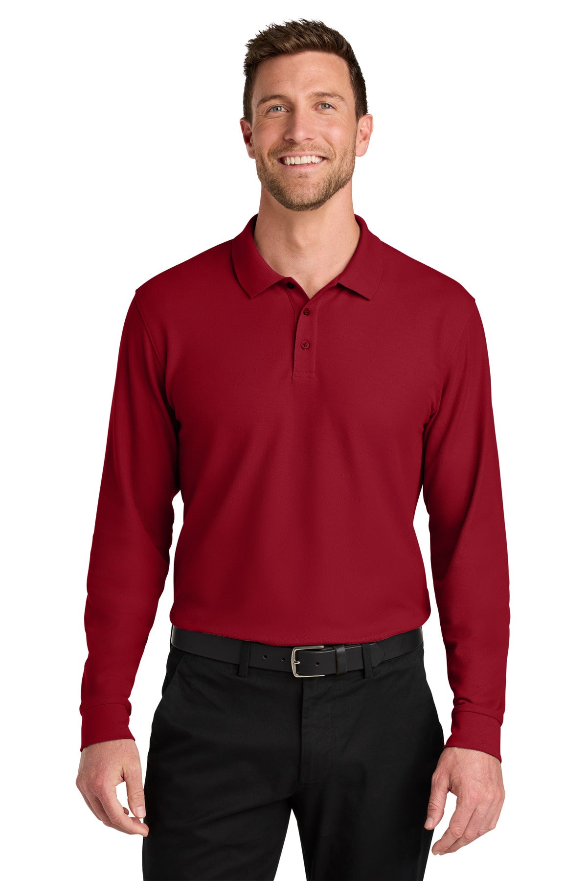 Port Authority ® Wearever Signature Pique Long Sleeve Polo K200LS