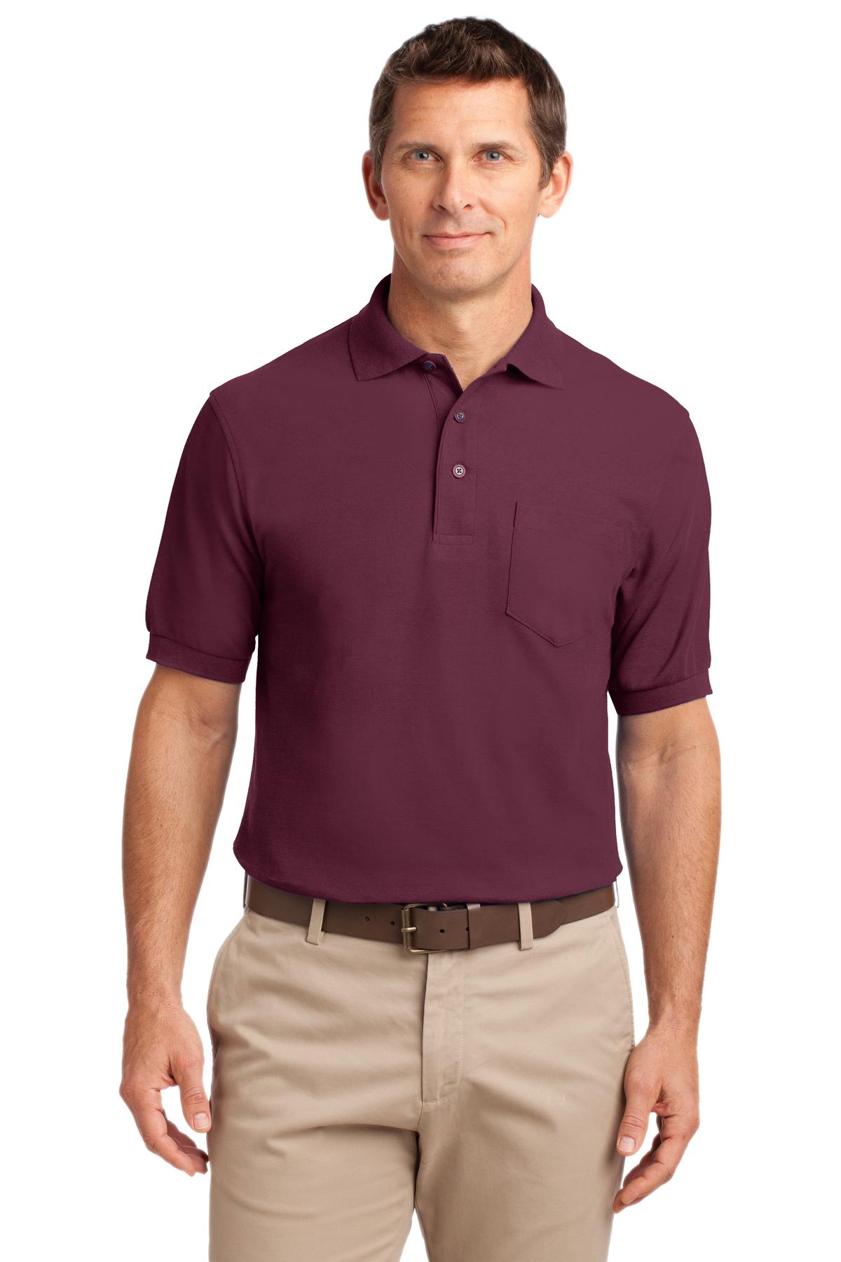 Port Authority ® Silk Touch™ Polo with Pocket. K500P