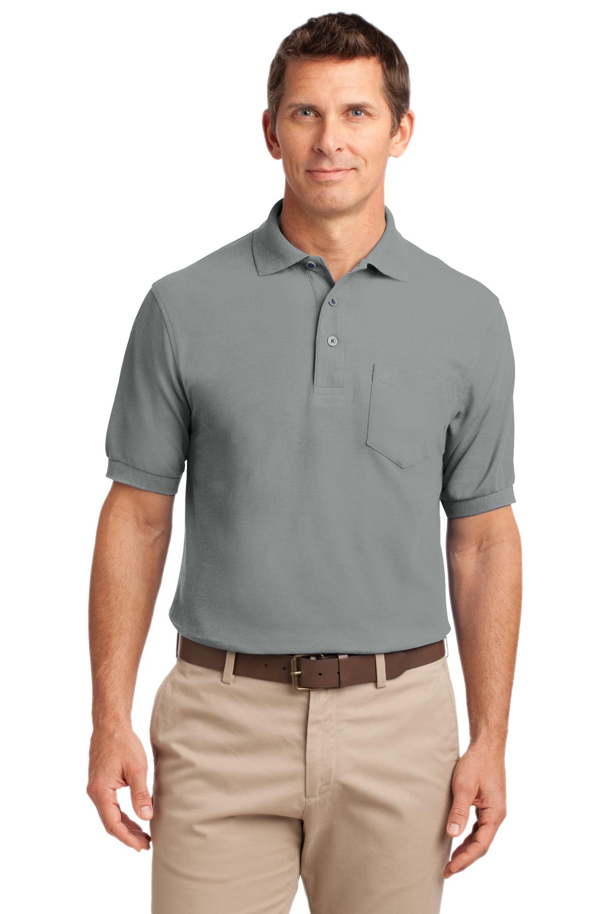 Port Authority ® Silk Touch™ Polo with Pocket. K500P