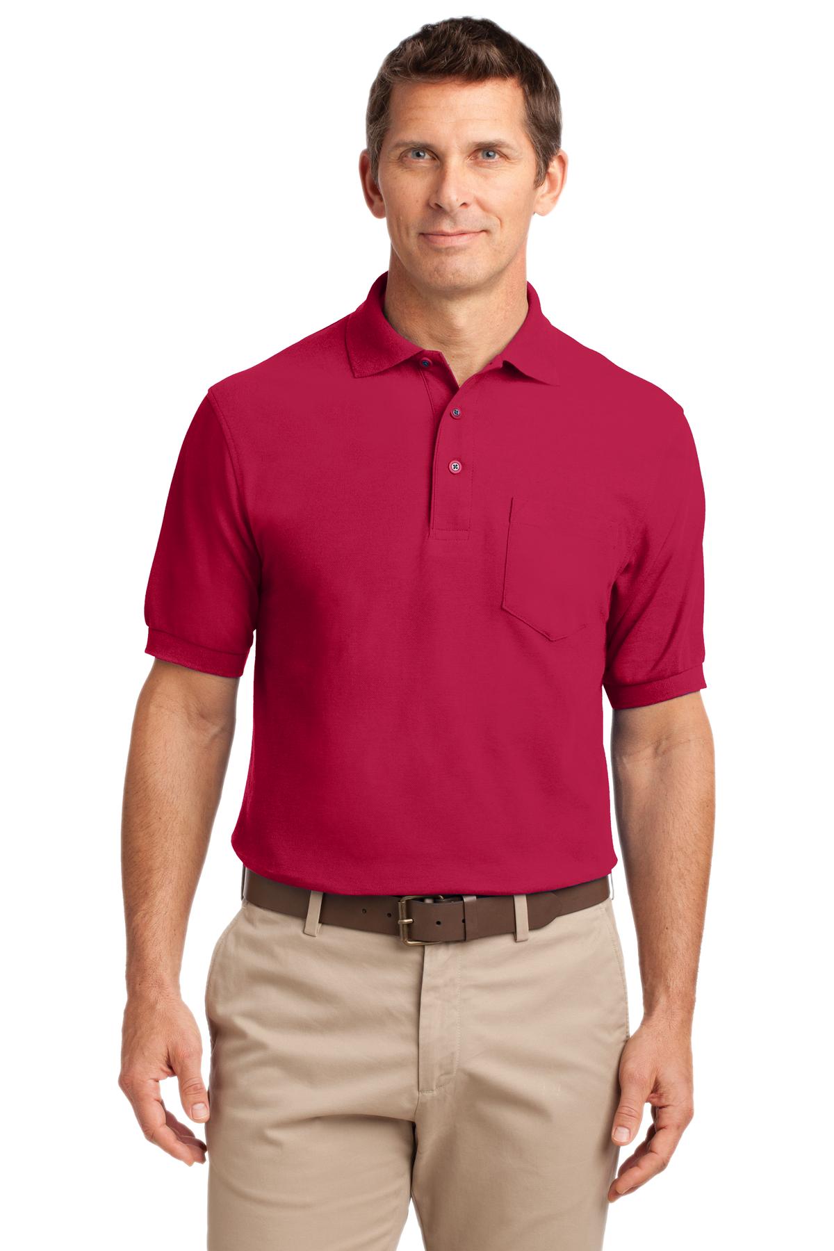 Port Authority ® Silk Touch™ Polo with Pocket. K500P