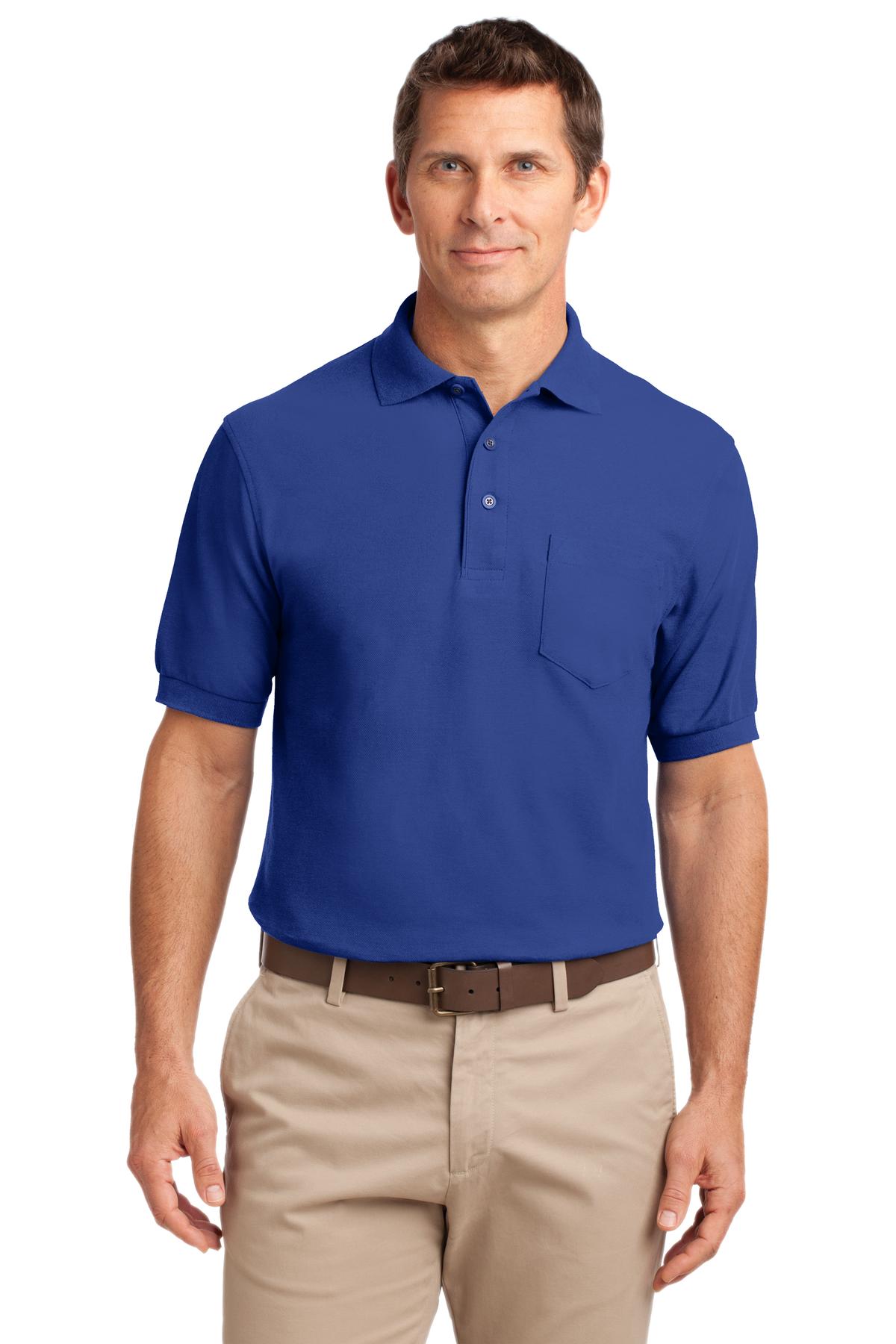 Port Authority ® Silk Touch™ Polo with Pocket. K500P