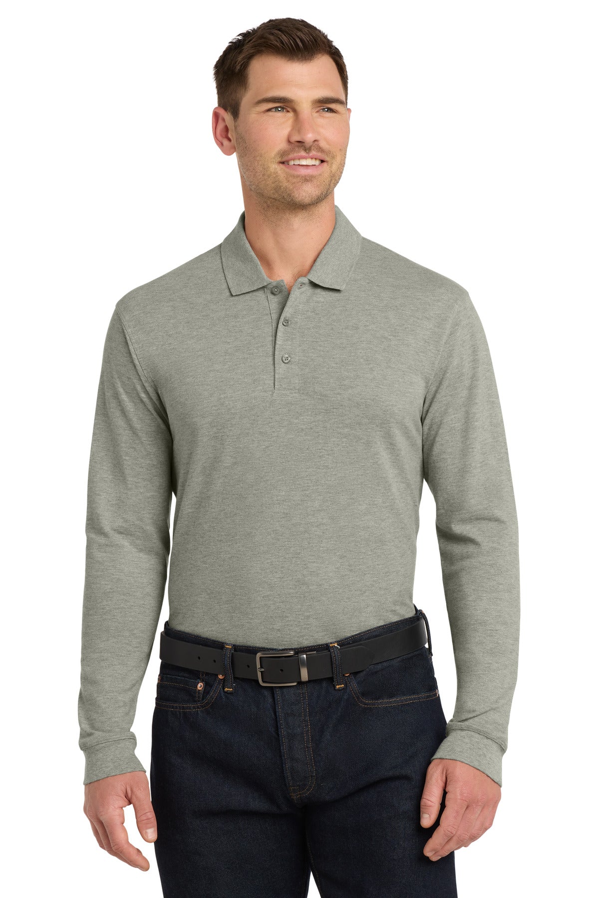 Port Authority ® EZCotton ® Long Sleeve Polo. K8000LS