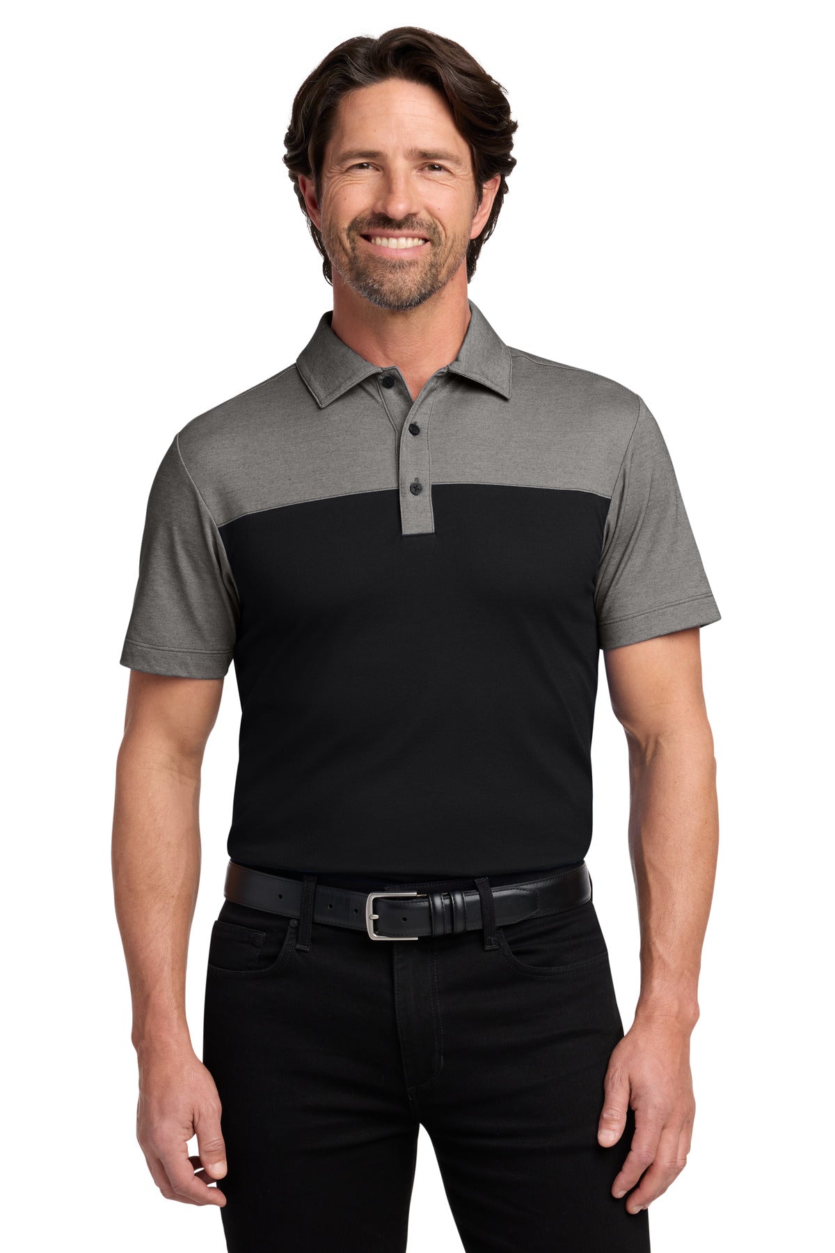 Port Authority ® Fine Pique Blend Blocked Polo K831