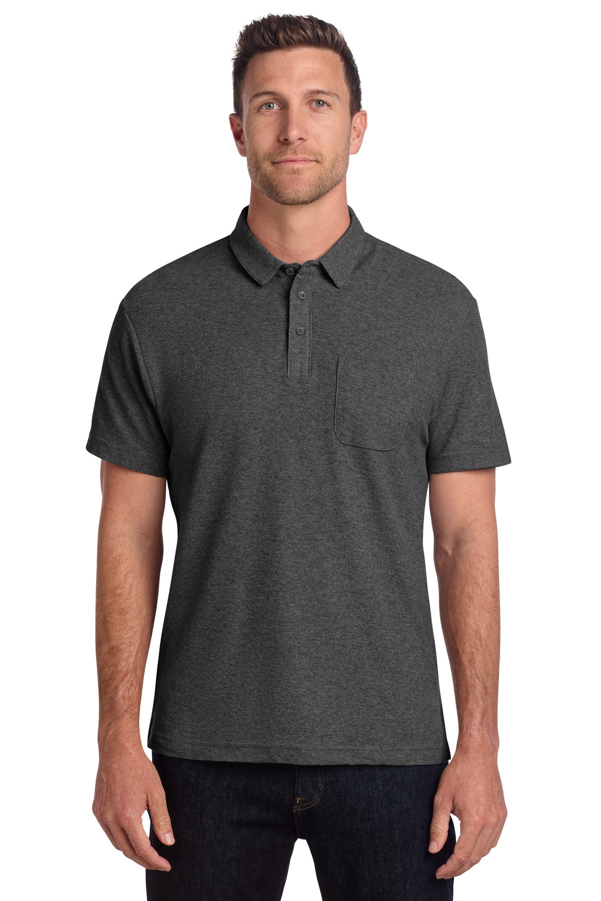 Port Authority ® C-FREE ® Cotton Blend Pique Pocket Polo K868