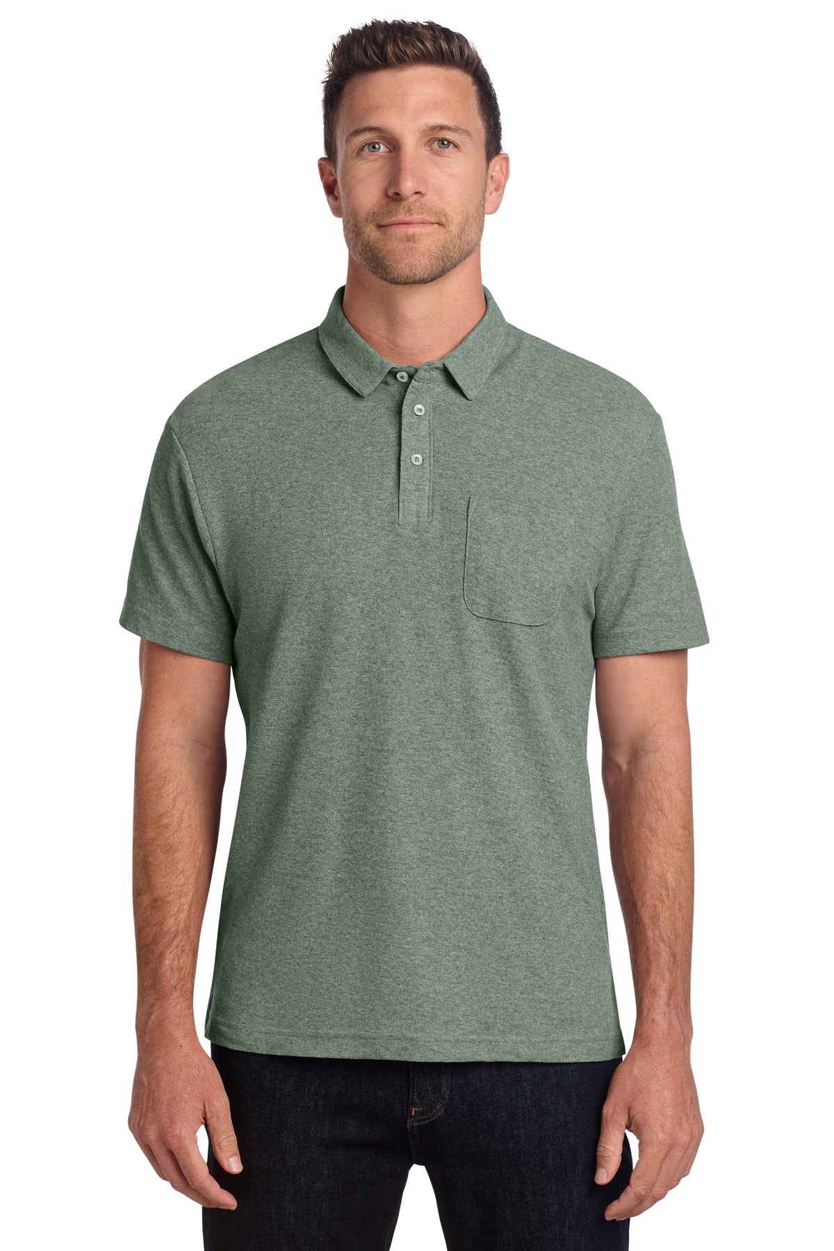 Port Authority ® C-FREE ® Cotton Blend Pique Pocket Polo K868