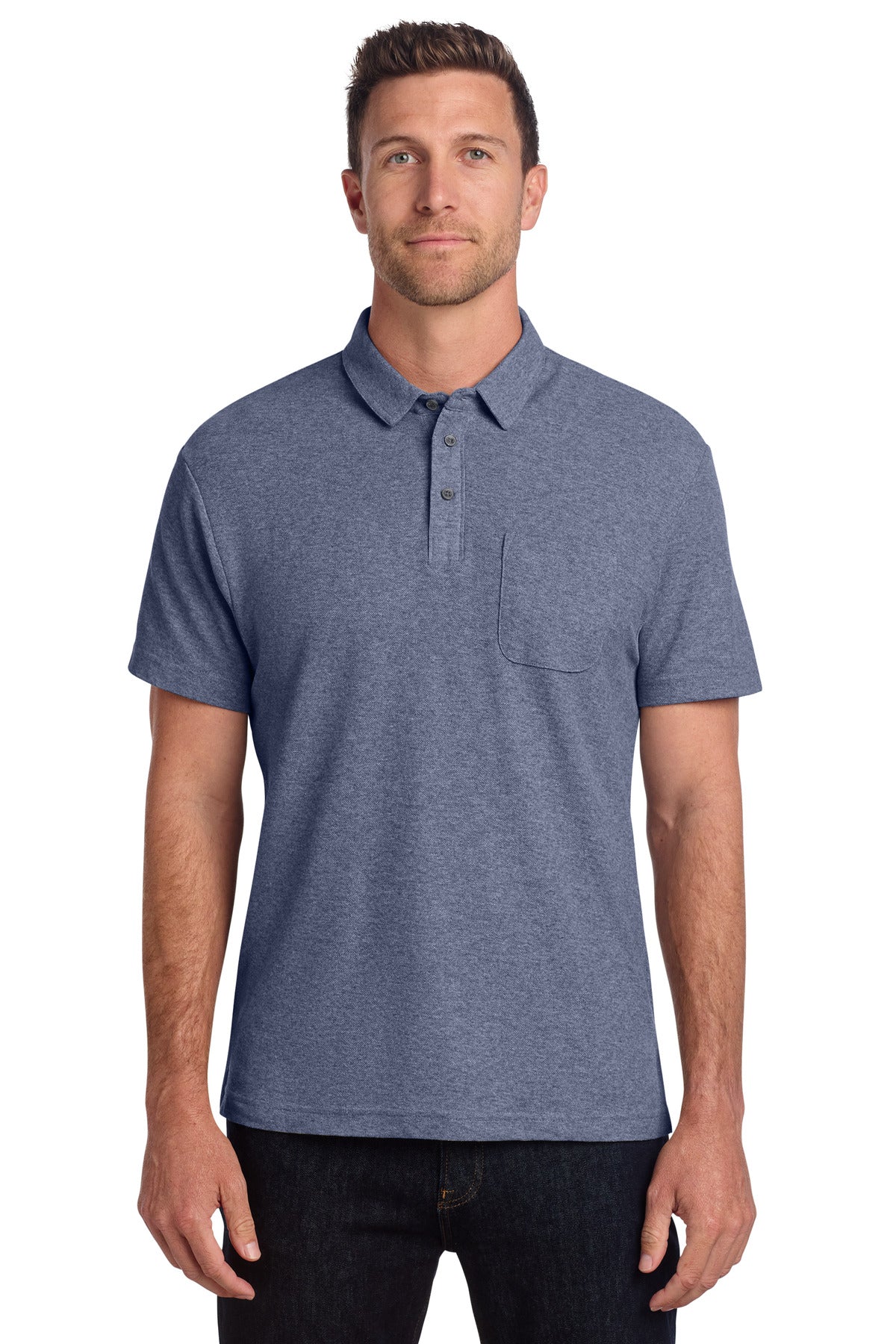 Port Authority ® C-FREE ® Cotton Blend Pique Pocket Polo K868