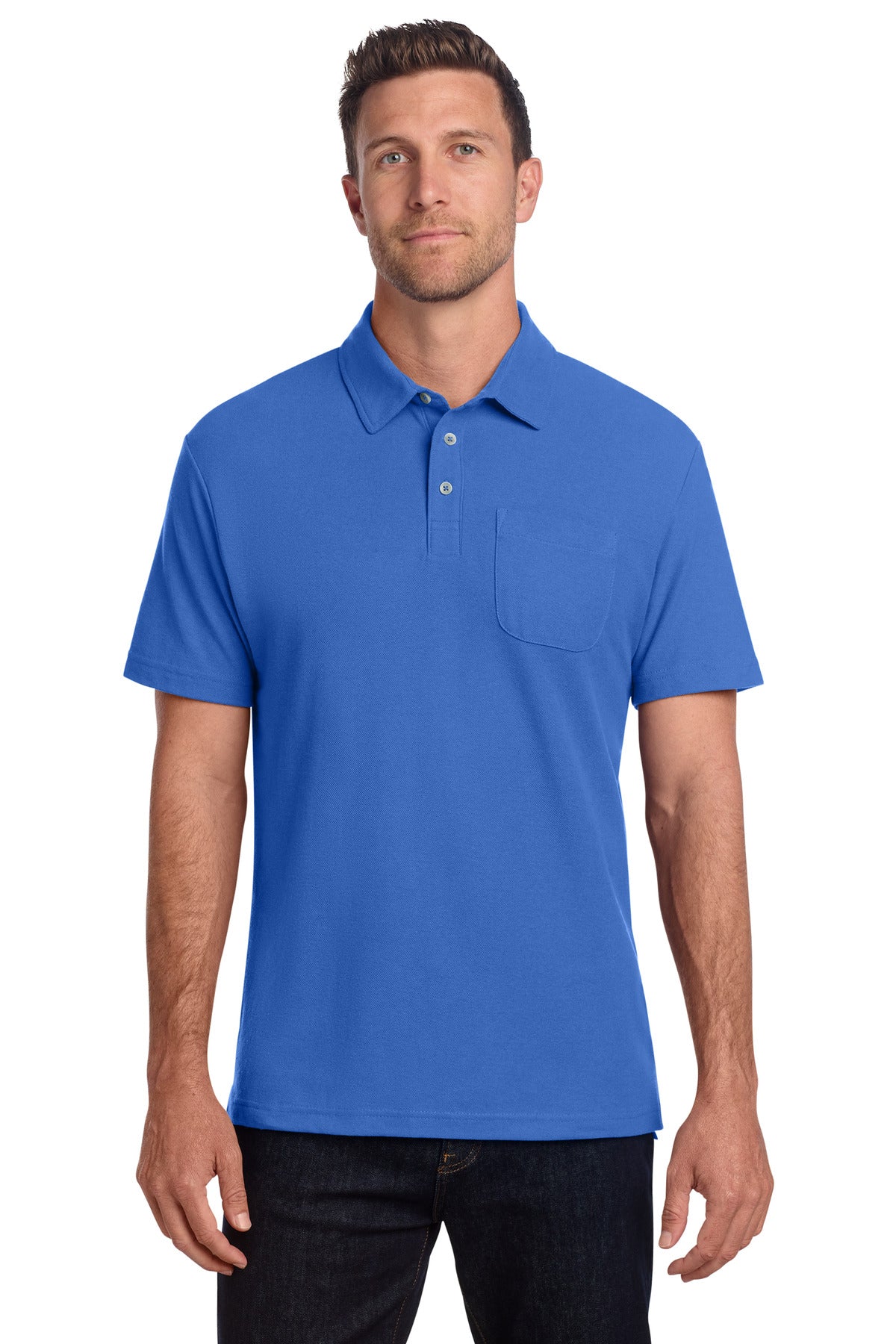 Port Authority ® C-FREE ® Cotton Blend Pique Pocket Polo K868
