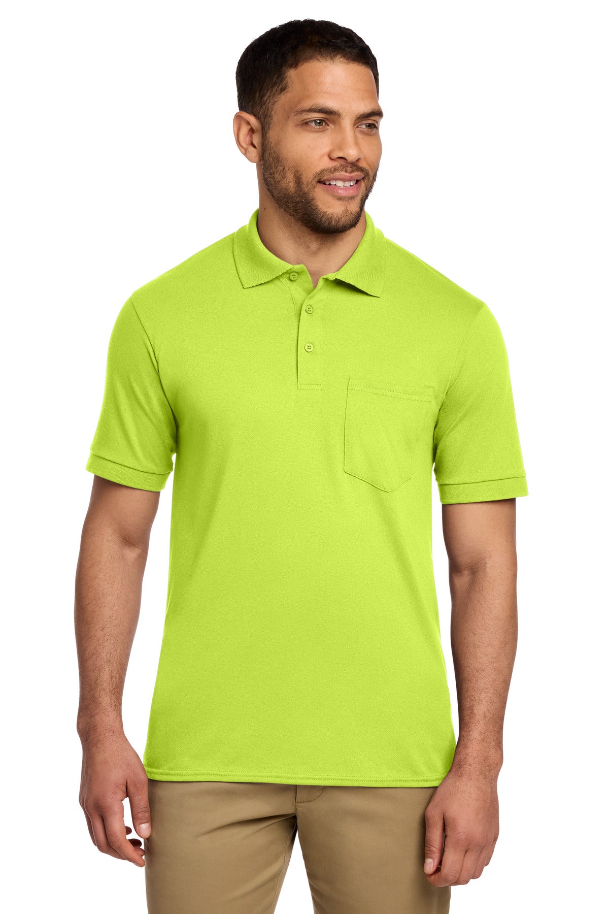 Port & Co ® Core Blend Jersey Knit Pocket Polo. KP55P
