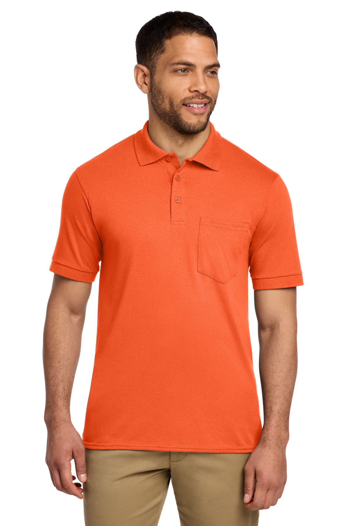 Port & Co ® Core Blend Jersey Knit Pocket Polo. KP55P