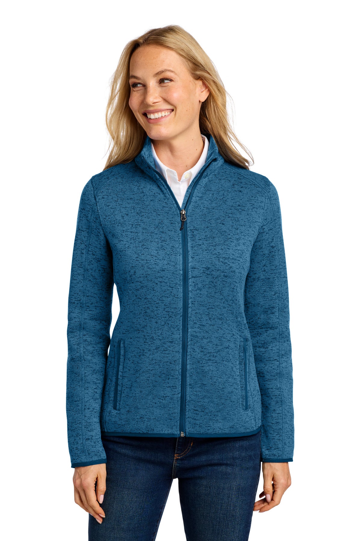 Port Authority ® Women's Sweater Fleece Jacket. L232