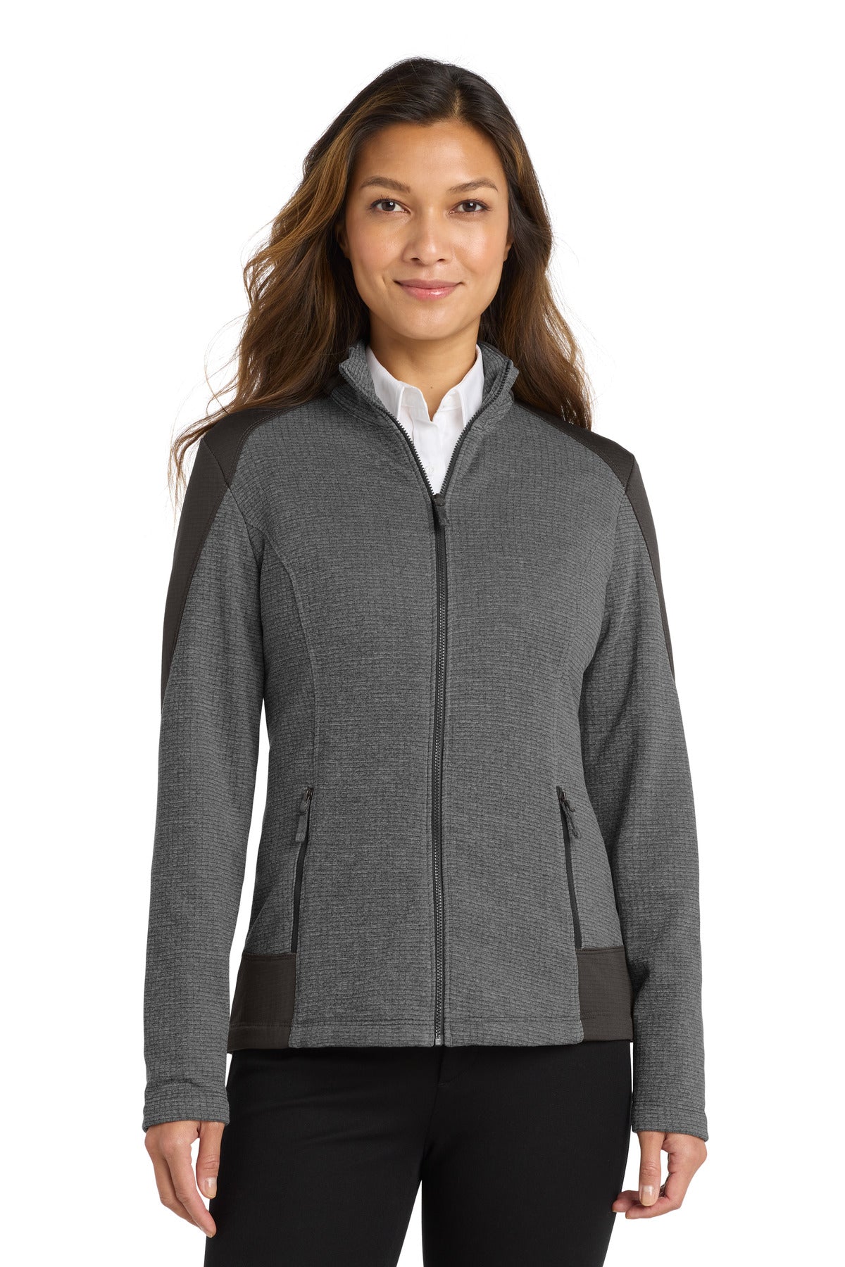 Port Authority ® Women's Grid Fleece Jacket. L239