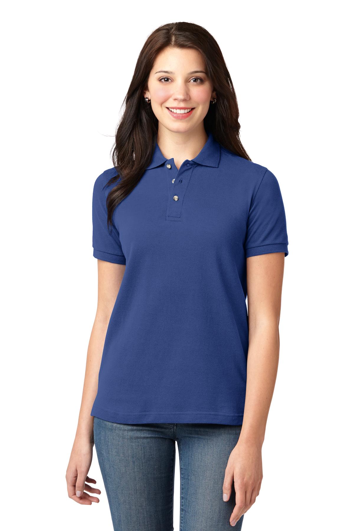 Port Authority ® Women's Heavyweight Cotton Pique Polo. L420