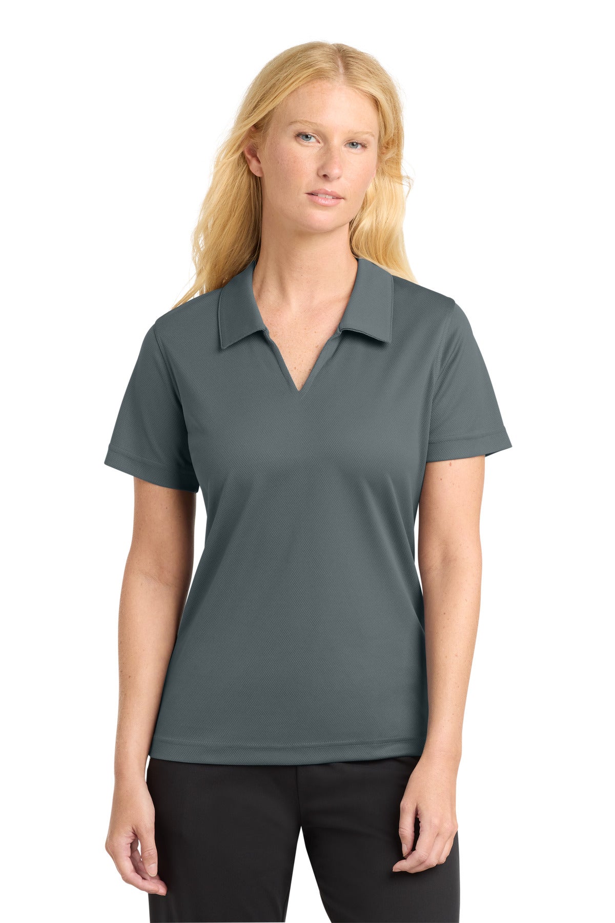 Sport-Tek ® Women's Dri-Mesh ® V-Neck Polo. L469