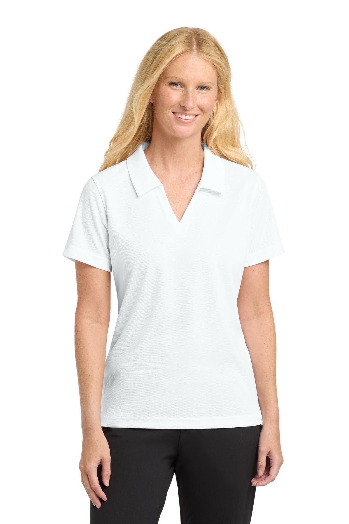 Sport-Tek ® Women's Dri-Mesh ® V-Neck Polo. L469