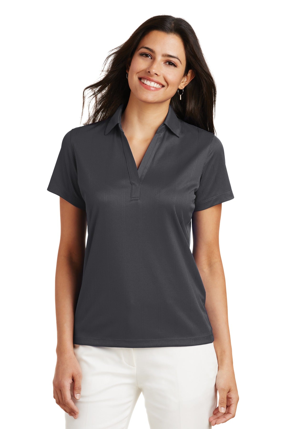Port Authority ® Women's Performance Fine Jacquard Polo. L528