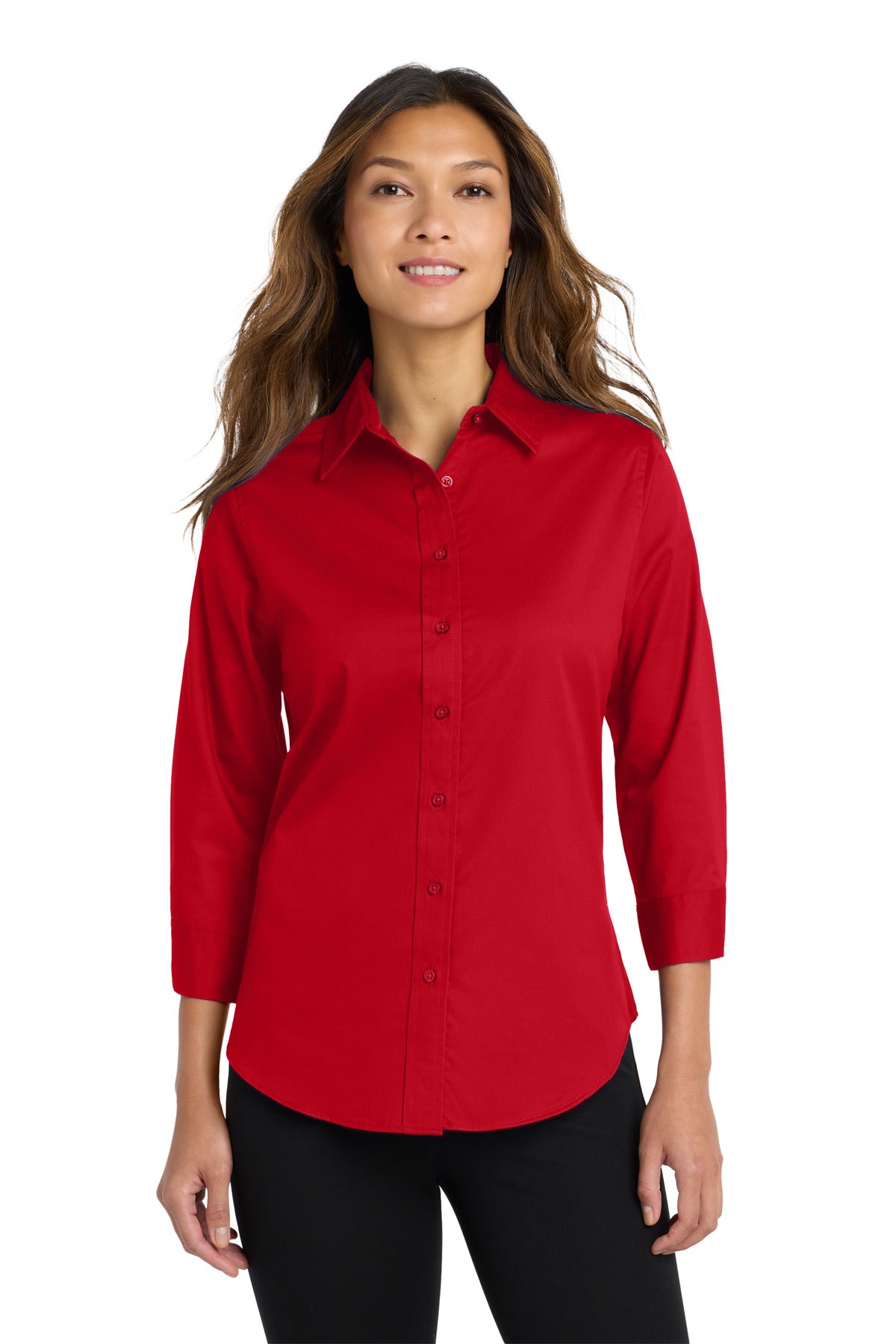 Port Authority ® Women's 3/4-Sleeve Easy Care Shirt. L612