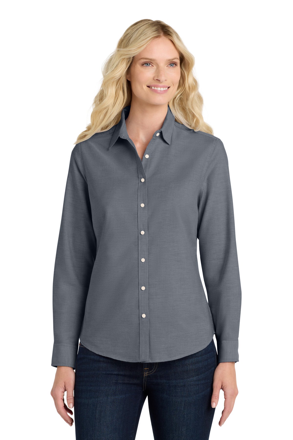 Port Authority ® Women's SuperPro ™ Oxford Shirt. L658