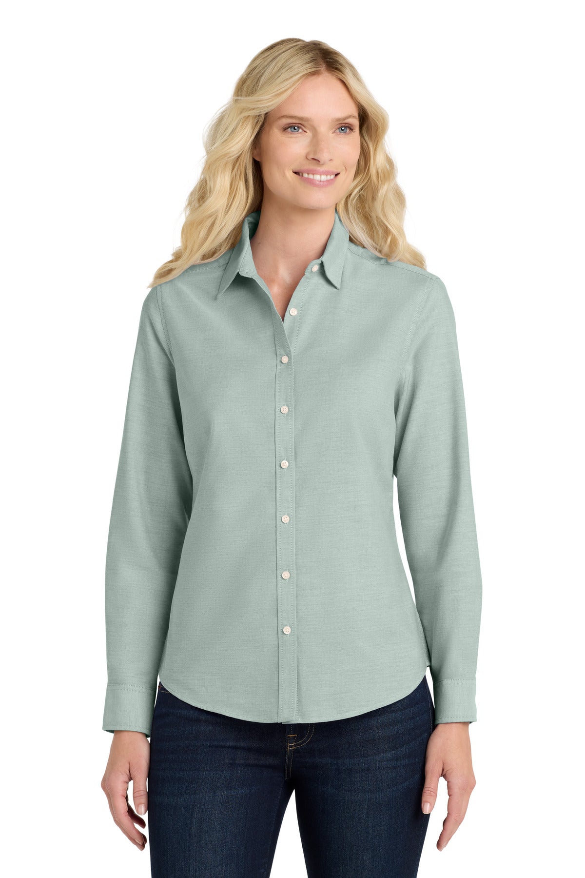Port Authority ® Women's SuperPro ™ Oxford Shirt. L658