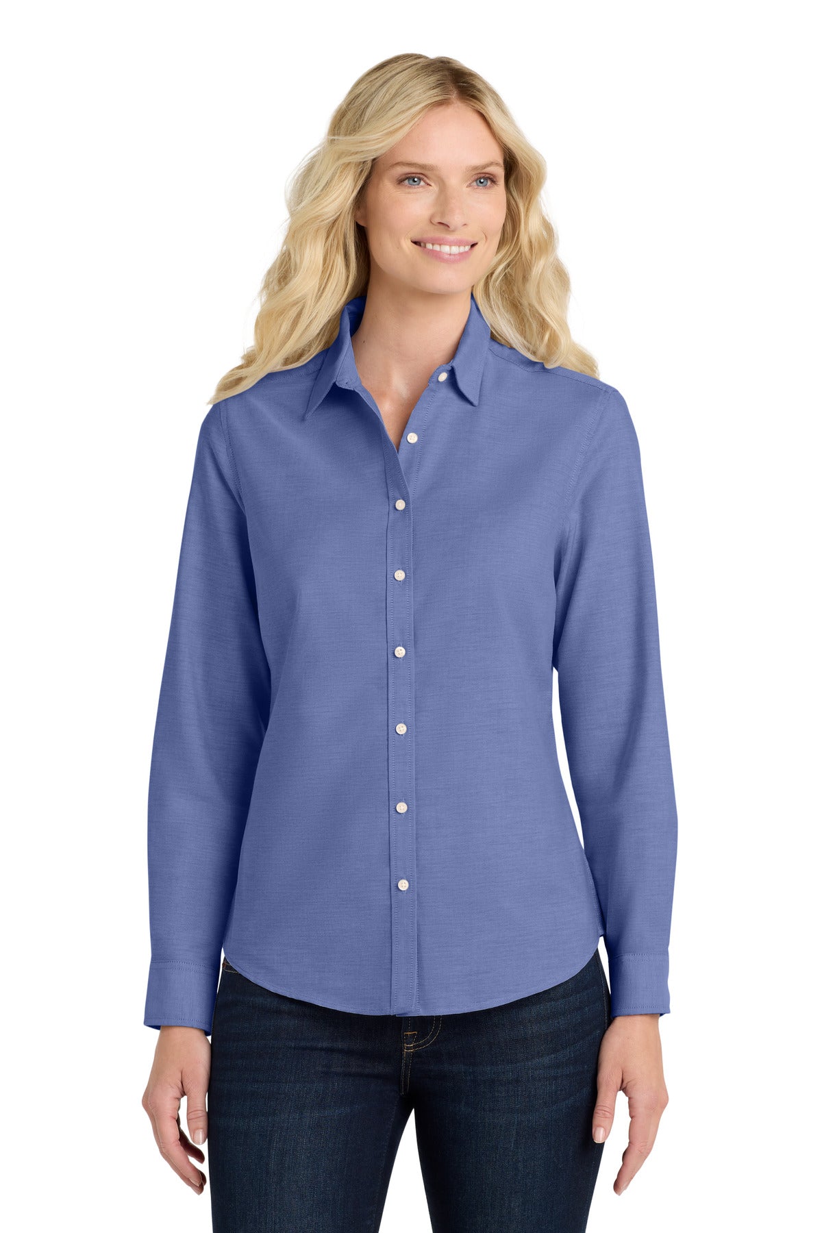 Port Authority ® Women's SuperPro ™ Oxford Shirt. L658