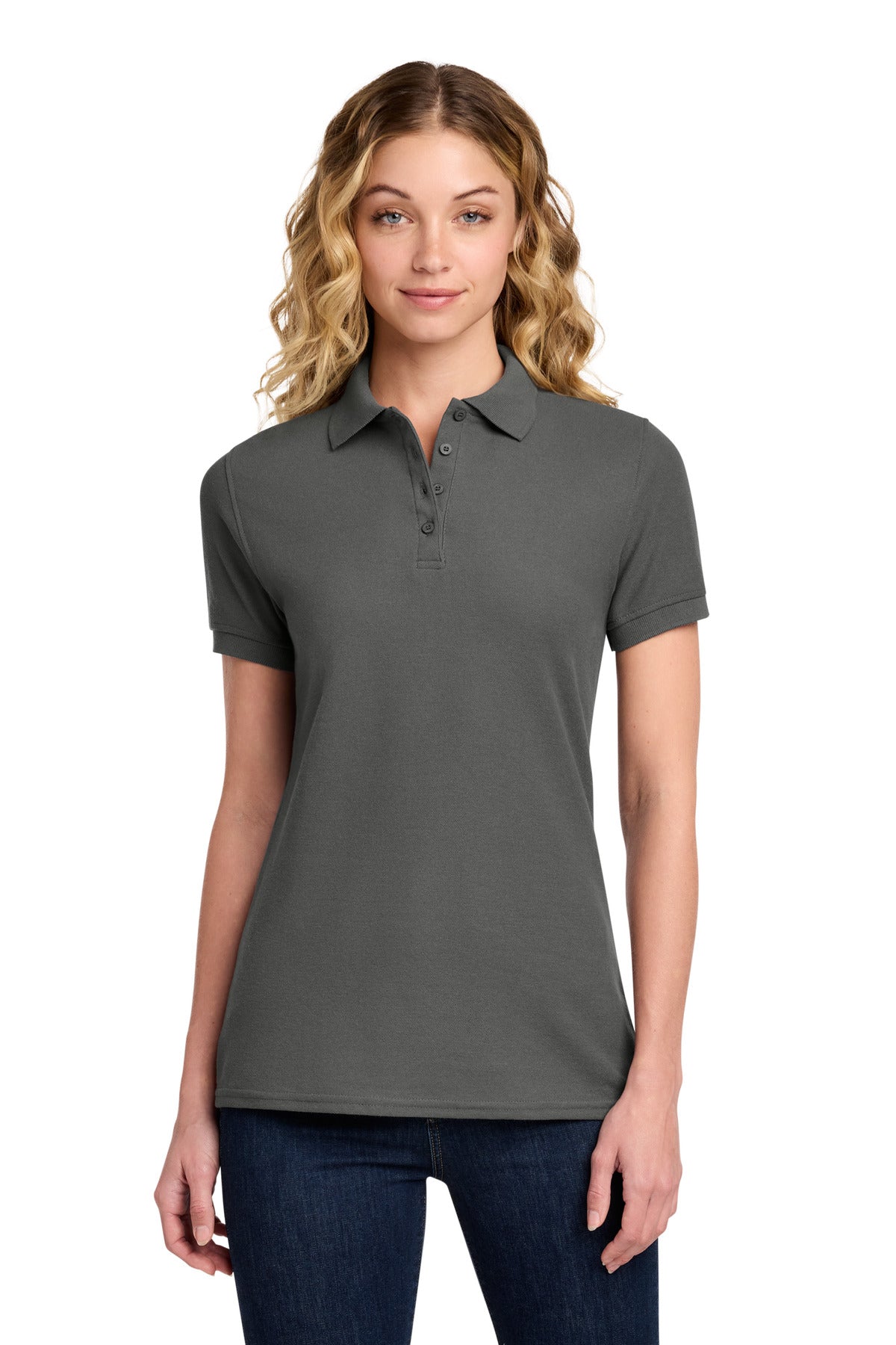 Port & Co ® Women's Core Blend Pique Polo. LKP155