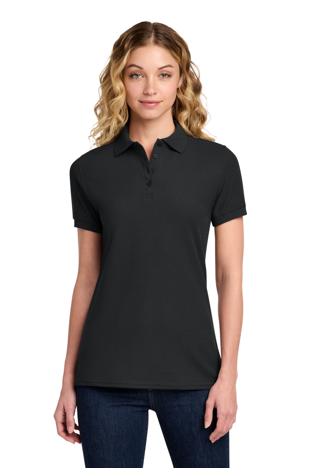 Port & Co ® Women's Core Blend Pique Polo. LKP155