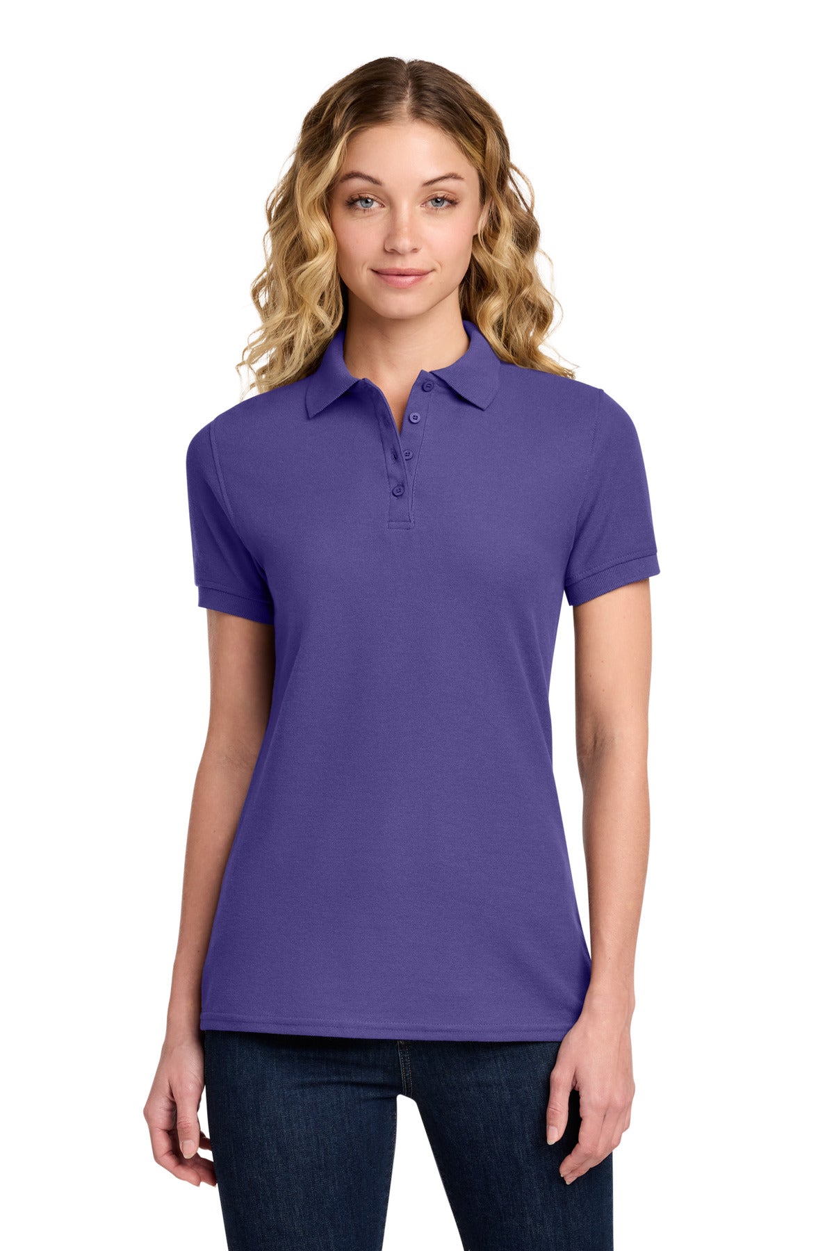 Port & Co ® Women's Core Blend Pique Polo. LKP155