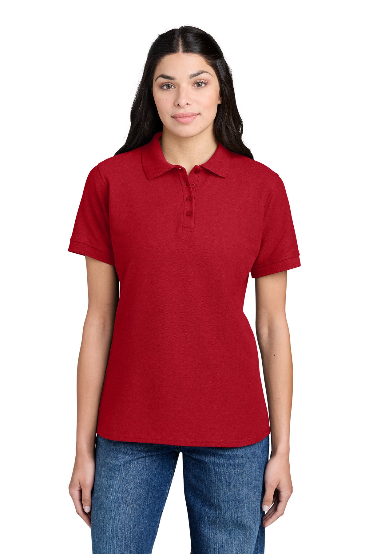 Port & Co ® Women's Core Blend Pique Polo. LKP155